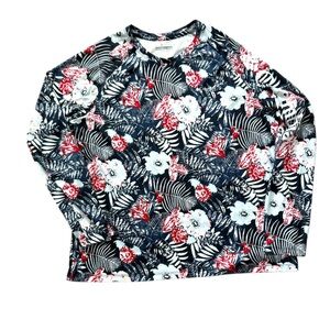 EUC Columbia Women's Super Tidal Tee Omni-Shade T-Shirt 1X Collegiate Navy